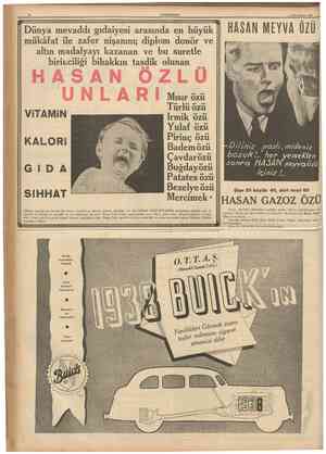  10 CUMHURİYET Birincildhrun 1937 Dünya mevaddı gıdaiyesi arasmda en büyük | mükâfat ile zafer nişanını; diplom donör ve altın