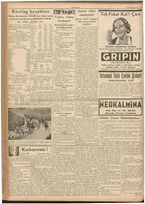  CUMHlfillYET 17 Birincikâmın 1937 Klering hesabları Merkez Bankamızda 27,782,600 lira bloke ecnebi parası ve muhtelif dış...