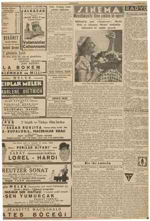  CUMHURİYET 1 Ikircikânun 1938 Haydar Rifatm eserlerinden Karagomlekffler îhtüSli Etrusk Vazosu Iliçin Olümü Efendi tle üşak '