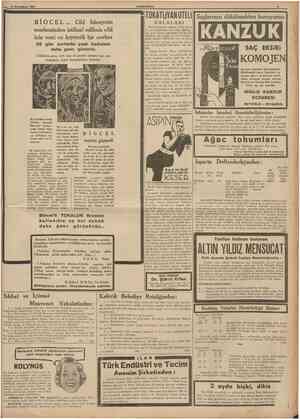  12 Ikmcikâmın 1938 B İ O C E L . . , Cild hüceyratı merkezinden istihsal edilmis cid için veni ve kıymetli bîr cevher 28 gün
