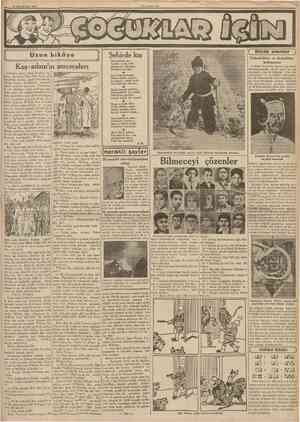  14 Hdncikânun 1938 CUMHURİYET Şehirde kış Kus adam'ın maceraları [Şimdiye kadar çıkmış kısımların hulâsası: Amerikalı Clem