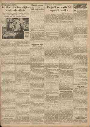  31 İkincikânun 1938 CUMHURİYET MEZBAHADA BÎR TETKİK: Yenilen etin temizliğine Çaldığı iskarpinlerle çekiçleri rehine koymuş