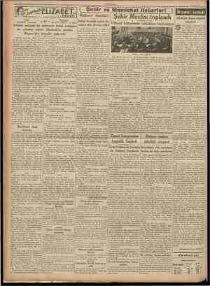  CUMHURİYET 2 Subat 1938 İ7ABET HAVAT> Yazan; MAUREEN FLEMİNG ( Şehir ve Memleket Haberlerl ) Siyasî Hakaret davaları Sabur