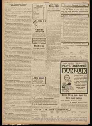  JLO CUMHURÎYET 6 Şubat 1938 Esnaf Cemiyatleri Umumî Heyetlerinin toplantısı Şekerciler Cemiyetinden: 1 şubat 938 salı günü
