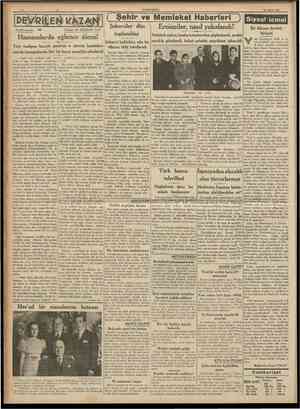  CUMHURtYET 18 Şubat 1938 f Şehlr ve Memleket Haberleri ) Tarihi roman: Yazan: M. TURHAN TAN Şekerciler dün toplandılar...