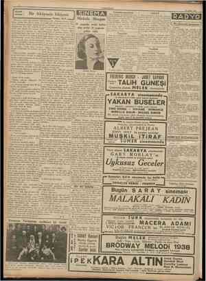  CUMHURIYET 27 Şubat 1938 Evlenme merasimi Bir hikâyenin hikâyesi Yazan : N. F. Muharrir, gazete idarehanesinde ken kil...