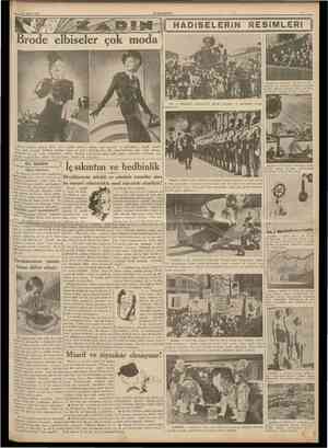  27 Şubat 1938 CUMHtTRtTET I HADİSELERİN RESİMLERİ j Brode elbiseler çok moda Berlin Ravıştağ Meclısinin kü şadında M....