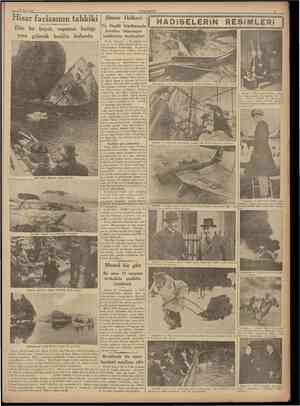  19 Mart 1938 CUMHURÎYET Hisar f acîasının tahkiki Dün bir heyet, vapurun battığı yere giderek kesifte bulundu Sümer Halkevi