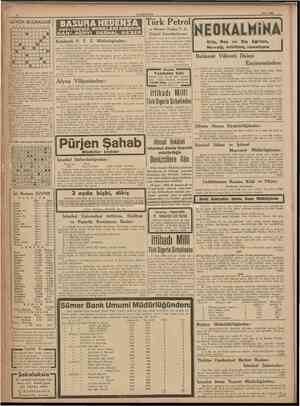  CUMHURÎYET 26 Mart 1938 GUNUN BULMACASI 1 2 3 4 5 6 7 8 9 10 1 1 1 2 3 • • • • • • 1 Şirketin ikinci seri hisse senedlerinin