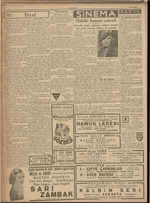  Küçük hikâye Itiraf c CUMHURİYET 27 Mart 1938 Yeni Eserler 938 Gökçe takvimi Salonkalabalıktı, herkesin gözü onun üzerinde