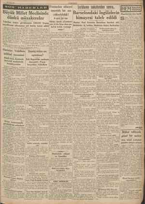  5 Nisan 1938 CUMHURtYET inyor Musolini geçen hafta, İtalyan Ayan meclisinde, ateşli j bir nutuk irad ederek mutadı ol • duğu