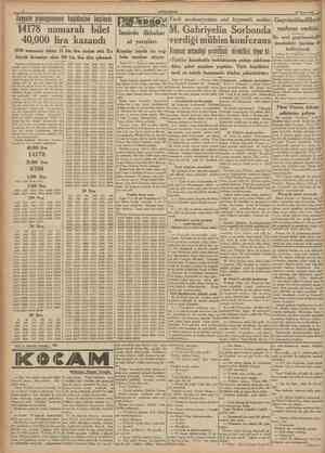  CUMHURİYET 12 Nisan 1938 Tayyare piyanyosunun keşidesine başlandı Türk ınedeniyetine aid kıymetli notlar Gayrirnübadillerîn