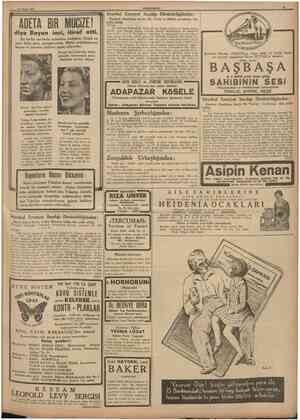  v i CUMHURlYET 17 Nisan 1938 II M ADETA BİR MUCİZE! istanbul Emniyet Sandığı Direktörlüğünden: Emniyet Sandığına borclu ölü