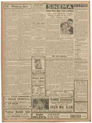  CUMHURIYET 23 Nîsan 1938 Küçük hikâye Bitmiyen dava Askerlik işleri Kadıkoy Askerlik Şubesinden: Kadıkoy Şubesinde kayidli