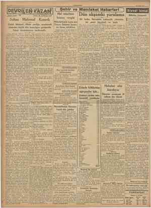  CUMHURlYET 24 Nisan 1938 [ Şehir ve Memleket Haberleri J Tarihî roman: Yazan: M. TURHAN TAN g ngiliz îtalyan anlaşması ile