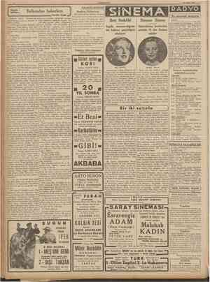  CUMHLRIVET 28 Nisan 1938 KUçük hikâye Balkondan bakarken Peride Celfil HALKEVLERÎNDE Beşiktaş Halkevinde 1938 çocuk haftası