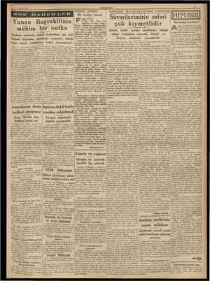  5 Mayıs 1938 CUMHURİYET HâdiseSer arasmda SON ROMADAKt Bir terbiye hasadı atay soruyor: «Yuha... dan, beleş... ten başlayınız