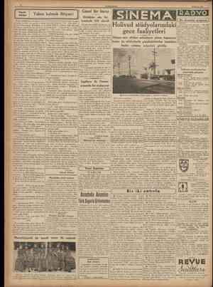  CUMHURIYET 23 Mayıs 1938 kalmak ihtiyacı! Güzel bir karar Otobiisler sıkı bir kontrola tâbi olacak RADYO Holivud...