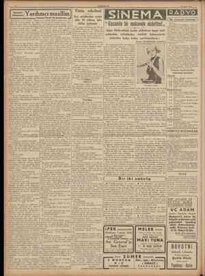  CUMHURÎYET 29 Mayıs 1938 Yardımcı muallim=2 Ramon Perez De Ayala'dan Tütün rekoltesi Son satışlardan sonra elde 20 milyon...