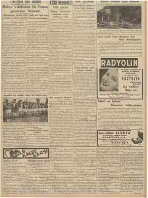  CUMHURİYET 11 Haziran 1938 Türkiyenin mall siyaseti Maliye VekiUmizin bir Fransız gazetesîne beyanatı V Borclarımızı dövizle