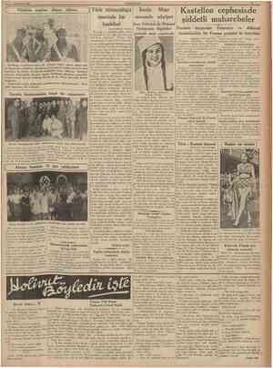  r r 16 Haziran 1938 CUMHURÎYET Plânörle yapılan dünya rökoru j 1 urk tutunculuğu Iranla Mısır arasında sıhriyet üzerinde bir