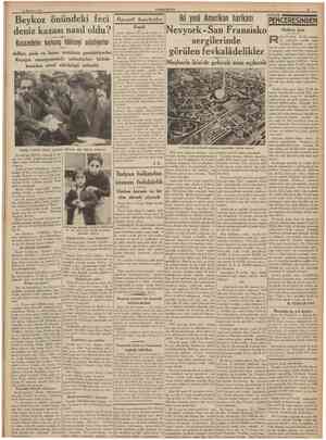  21 Haziran 1938 CUMHURİYET Beykoz önündeki feci deniz kazası nasıl oldu? Kazazedeler korkunç hâdiseyi anlatıyorlar Adliye,