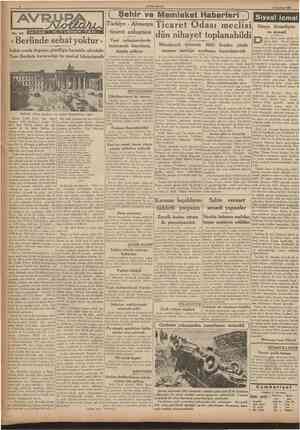  CUMHURİYET 23 Haziran 1938 [ Şehir ve Memleket Haberleri No. 22 VAZAN : M. TURHAN TAN Türkiye Almanya ticaret anlasması Yeni