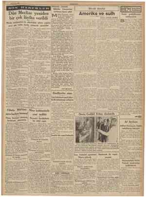  23 Haziran 1938 CUMHURtYET Hâdiseler arasında Filistin Müftüsü Mısır kabinesinde sırra kadem basmış! yeni tadilât Hoca,...