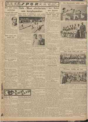  CUMHURİYET 4 Temmuz 1938 f Dün Okmeydanmda yapılan atışlar J Türk Mısır atletlerinin 1. Spor Beykoz mudurlugu spor bayramı