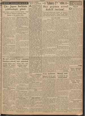 8 Temmuz 1938 CUMHUKİYET Hâdiseler arasında Siyasî ve gayrisiyasî f kanunu hazırlanırken, bir iki gazetenin sütunlannda,...