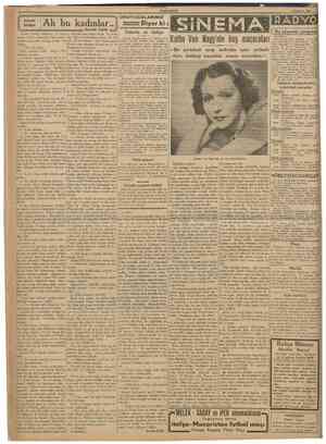  CTJMHURÎYET 9 Temmuz 1938 ZZ lAh bu kadmlar.. Peride Celâl Avukat İsmail, arkadaşını hiç böyle o kadından bu kadına koşan bir