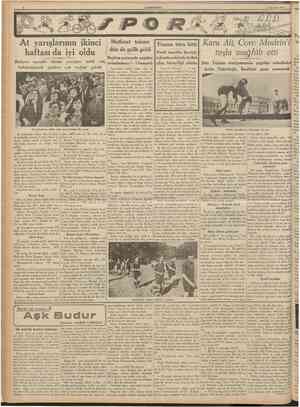  CUMHURÎYET 1 Ağustos 1938 Ferdî tasnifte Bartali, Beykoz çayırında yapılan takımlarmkinde de BelBinlerce meraklı dünkii...