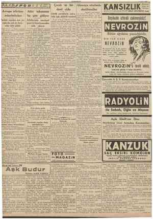  CUMHURİYET 6 Eylul 1938 Avrupa atletizm müsabakaları Atlet takımımız bu gün gidiyor Çorab işi bir derd oldu Çürük çorablarla