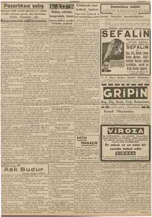  CUMHURİYET 16 Eylul 1938 Pazarlıksız satış Kanunun tatbik suretini gösteren ve 1 teşrinievvelde mer'iyete girecek olan...