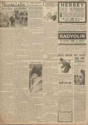  CUMHURİYET 24 Eylul 1938 Zorba kadınlar Amerikan garabetleri Bir gencin üzerine çul lanarak mücevherlerini sökercesine...