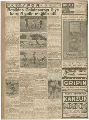  CUMHURİYET 24 Birinciteşrin 1938 Bu haftaki lik maçlannın en mühimmi dıin Seref stadında Beşiktaş Galatasaray takımLan...