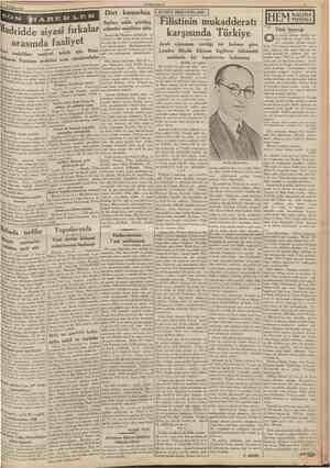  20 Şubat 1939 Dört kumarbaz KUDÜS MEKTVBLARl: Madıidde siyasî fırkalar arasmda faaliyet ^»• Suçları sabit görülen adamlar...