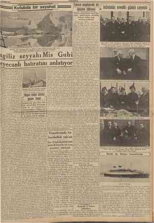  20 Şubat 193i> CUMHURİYET Kutubda bir seyahat Taksim meydanında bir öpüşme hâdiSGSi Polisin müdahalesi, keyfî hareket...