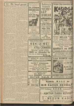  CÜMHUEİYET 8 Mart 1939 KUçUk Hikâye Bir hayal gecesi I Yazan : Umran Nazif Bütün istanbul halkı hazırlanınız. Dünyanm 9 uncu