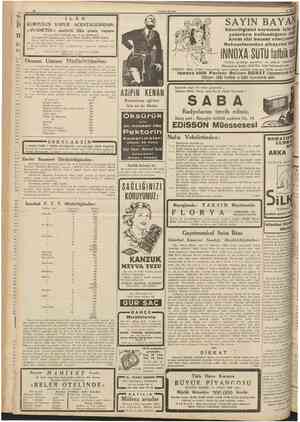  10 CUMİ1UKİİET 18 Mart 1939 I LA N KURTULUŞ VAPUR ACENTALIĞİNDAN: «SVANETIA» motörlü lüks posta vapuru 17 mart 1939 tarihinde