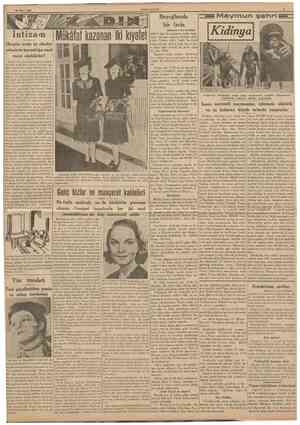  26 Mart 1939 CUMHURİYET Intizaoı Hergün acele işi olanlar evlerinde karışıkhğa nasıl mani olabilirler? t kazanan iki kıyafet