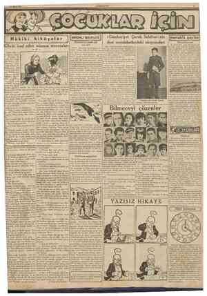  31 Mart 1939 CUMHURIYEî FAYDAU B^LGÎLER Kibriti icad eden adamın maceraları [Ceçen defa çıkan kısmtn hulâsası: Framada bir