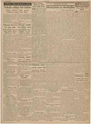  4 Nisan 1939 CUMHURItfET Hâdiseîer arasında Tekzib edilen bir haber Hatayın Türkiyeye ilhak edileceği hakkındaki haberler...
