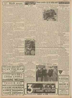  24 Nisan 1939 Büyük macera Fredâric Boutet'den NOTLARI Bir hulâsa Sinema çocuklar için bir fehlike midir? RADYO Hafta içinde