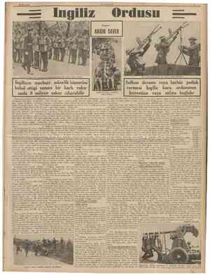  26 Nisan 1939 lııgiliz CLAiHUhiiET Orclıısıı Yazan : ABİDİN DAVER General Sergison Bruk, Londrada maskeli ikiuci Grenadya...