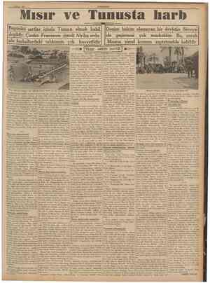  15 Mayıs 1939 Mısır ve Tunusta lıarlı CUMHURIYET Bugünkü şartlar, içinde Tunusu almak kabil değildir. Çünkü Fransanın şimalî