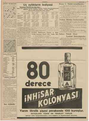  CÜMHURIYET 1 Hazîran 1939 GUNUN BULMACAS1 1 2 8 4 6 6 1 8 9 10 11 1 • • •• • • • • • • EyUp, Fatih, EminönU, Beyoğlu,...