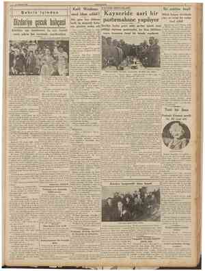  21 Haziran 1939 CUMHURÎYET Şehrin içinden Katil Weidman nasıl idam edildi? KAYSERt MEKTUBLAR1; Dizdariye gocuk bahçesi...