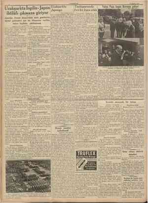  CUMHURÎYET &3 Haziran 1939 Uzakşarkta Uzakşarkta lngilizJapon Japonya ihtilâfı çıkmaza giriyor Japonlar, Svatov limanındaki