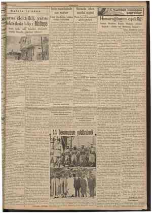  15 Temmuz 1939 CUMHURÎYET Şehrin içinden Satie meselesinde son vaziyet Borsada idare meclisi seçimi Tarihten yapraklar Yarısı